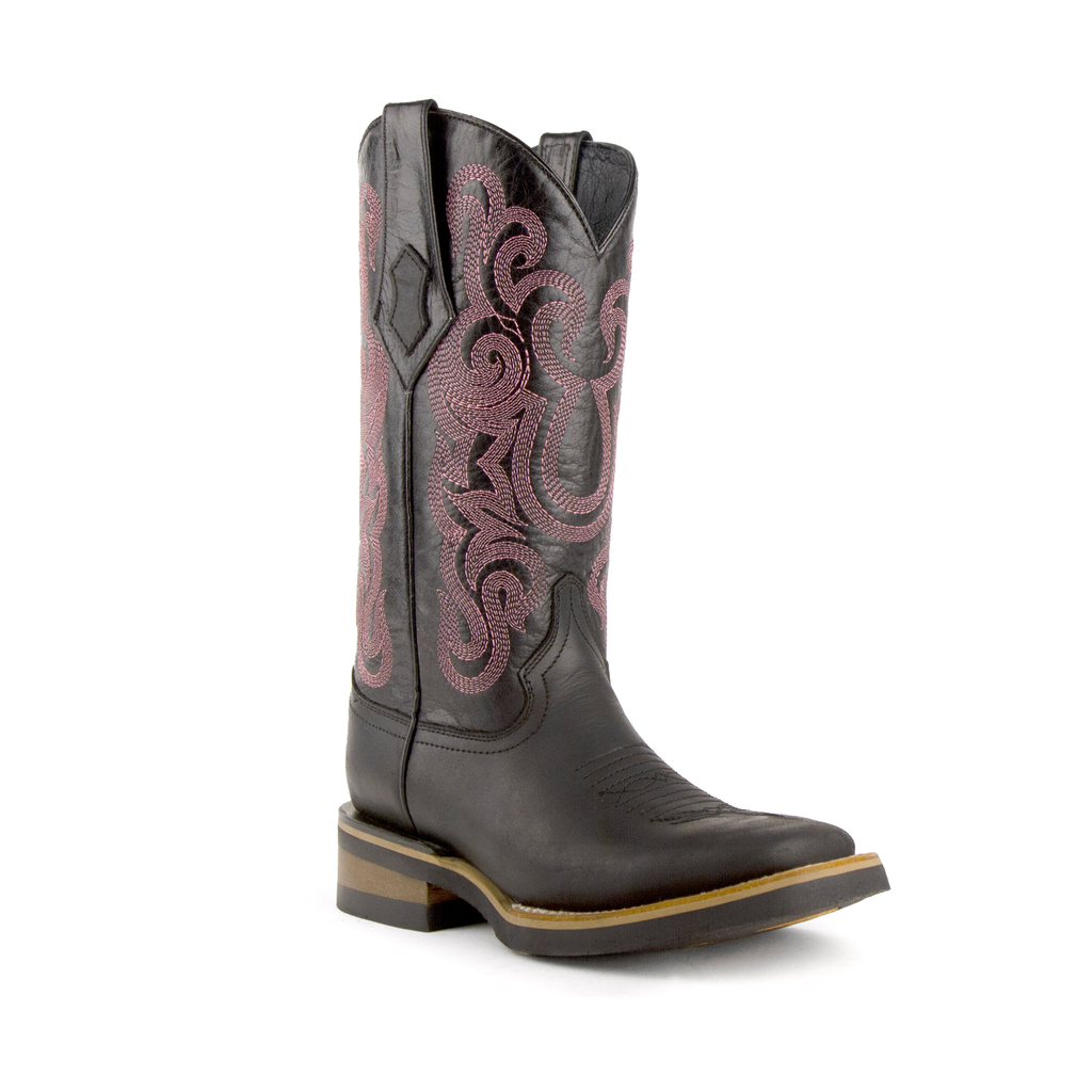 Ladies Maverick Black S-Toe