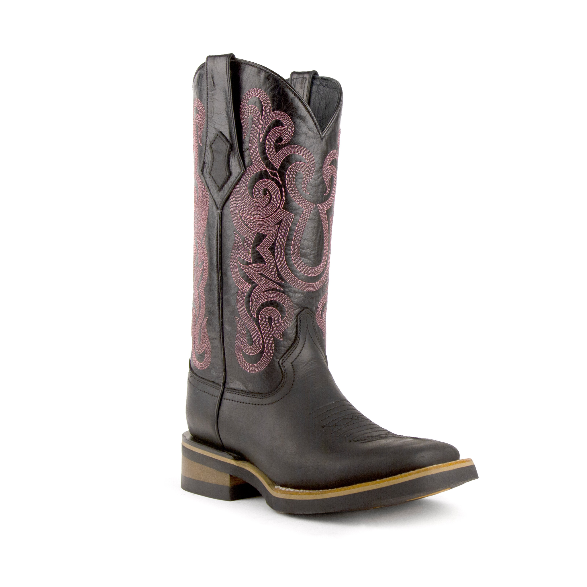 Ladies Maverick Black S-Toe