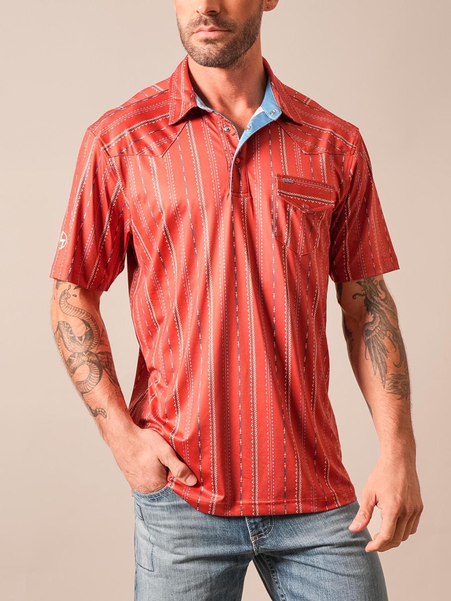 Kimes Men's ZT Z-Stripe- Brick Red