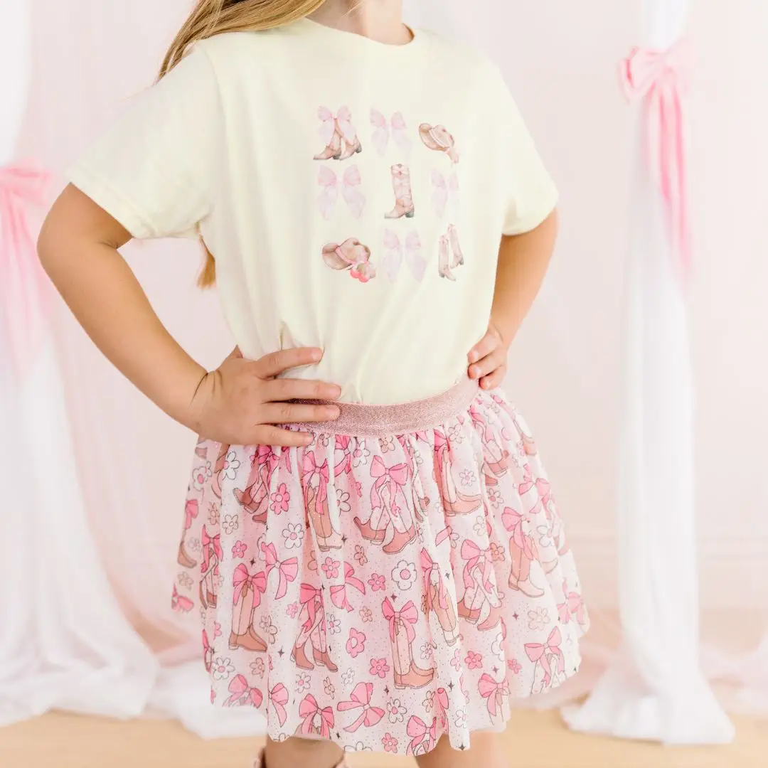 Coquette Cowgirl Tutu - Kids Dress Up Skirt
