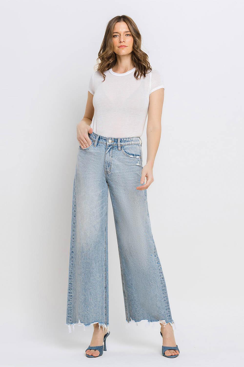 Super High Wide Leg Jeans - Insightful