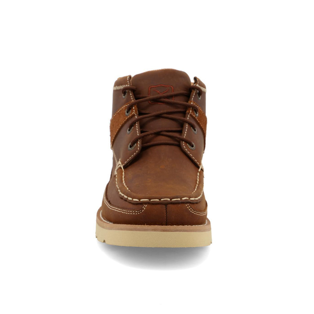 4" WEDGE SOLE BOOT - OILED SADDLE   WCA0074