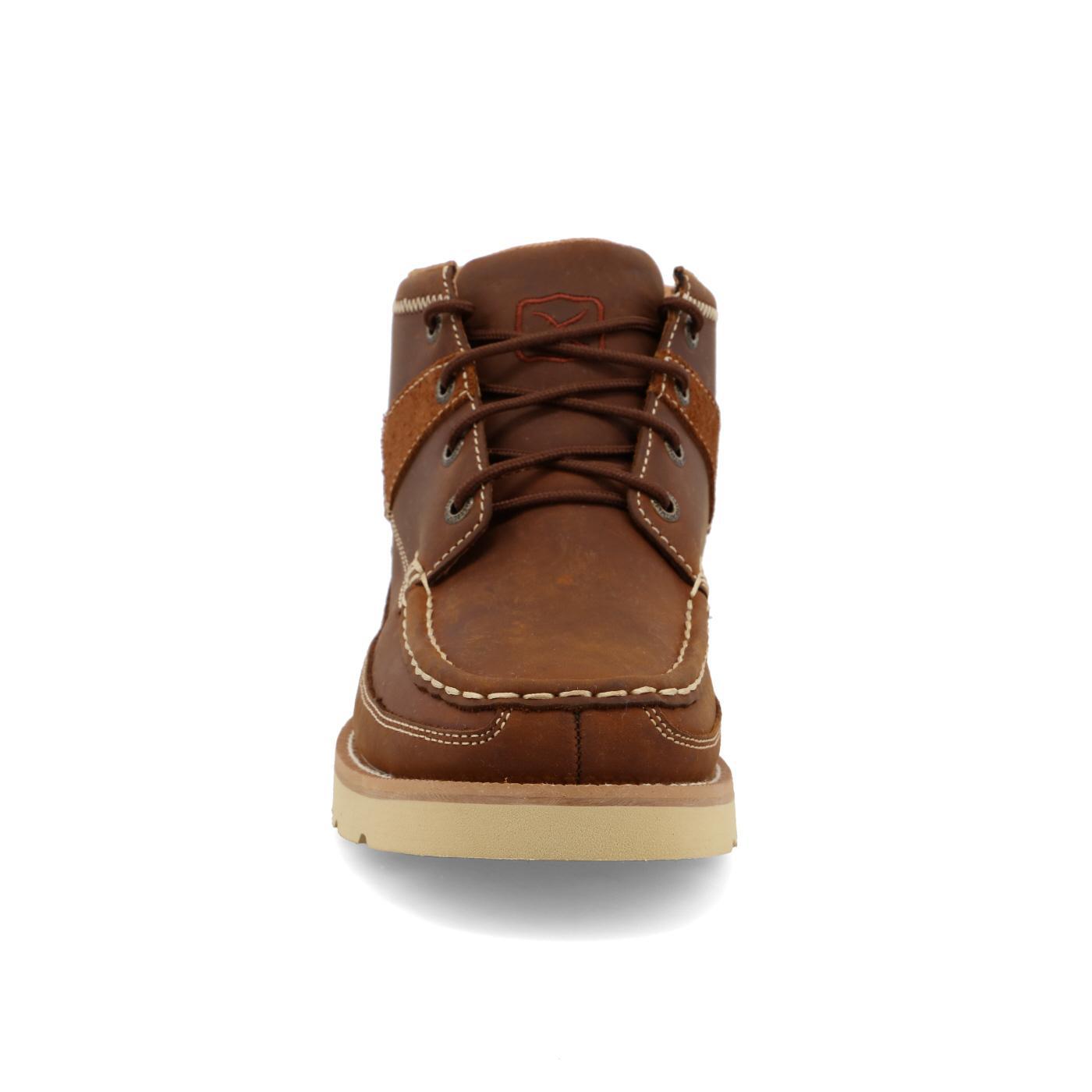 4" WEDGE SOLE BOOT - OILED SADDLE   WCA0074