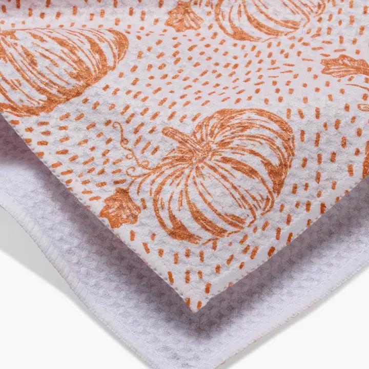 Pumpkin Field Tea Towel