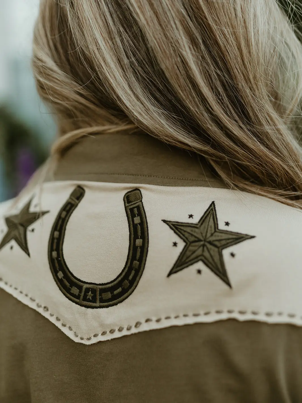 The Brave Horse Button Up
