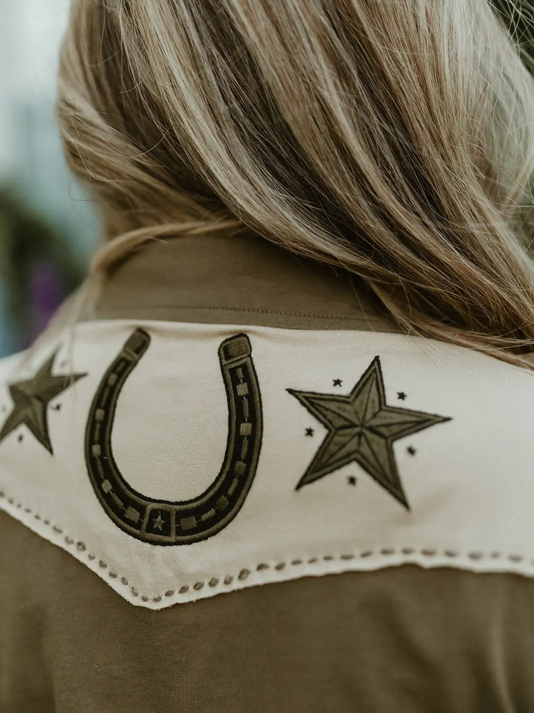 The Brave Horse Button Up