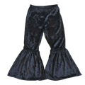 VELVET BLACK BELL BOTTOM PANTS