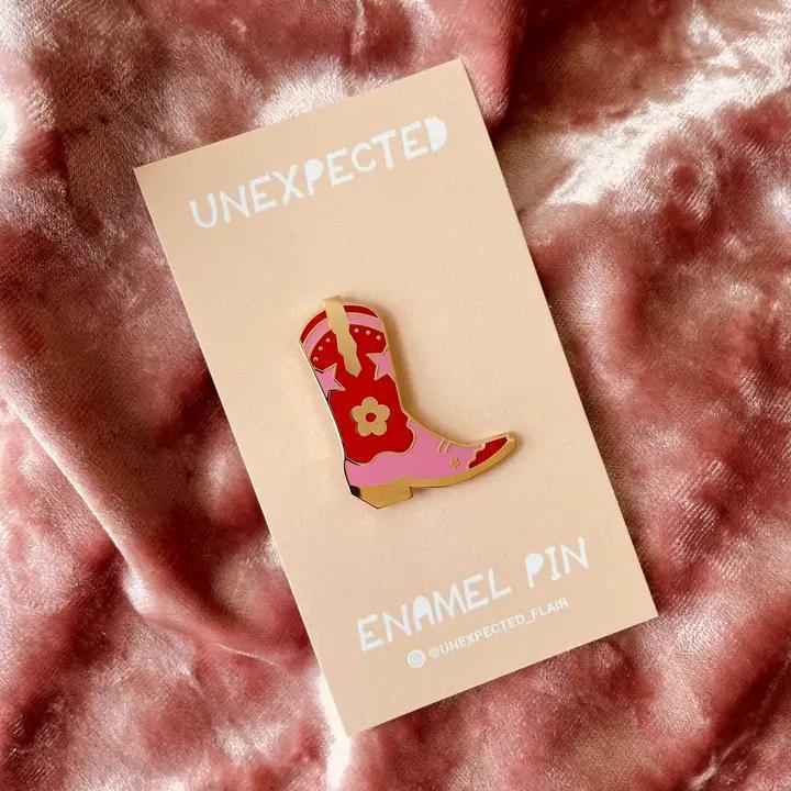 Cowgirl/Cowboy Boot Enamel Pin
