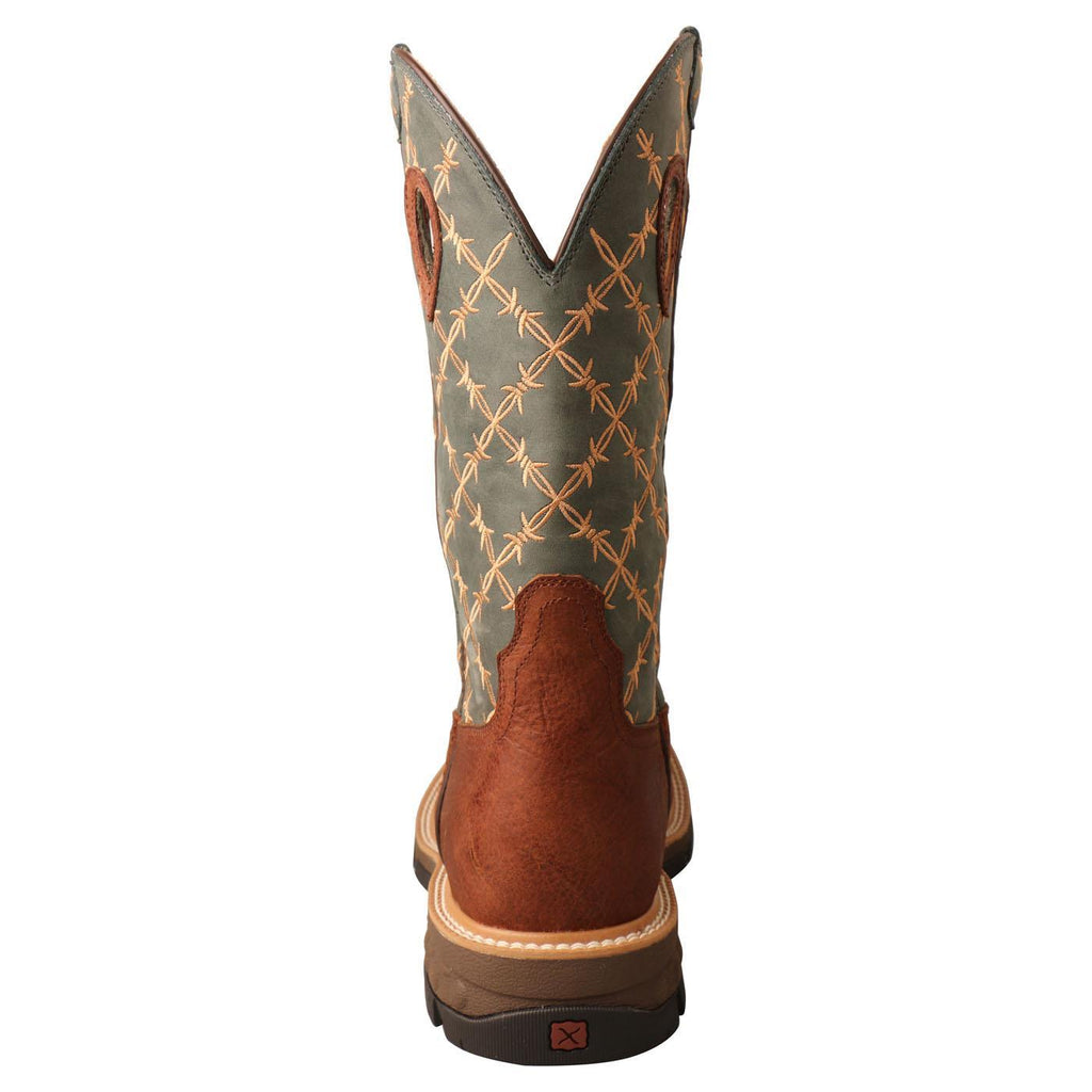 12" Western Work Boot - Mocha & Slate MXB0005