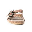 FALLING FEATHER SANDALS IN DARK BROWN