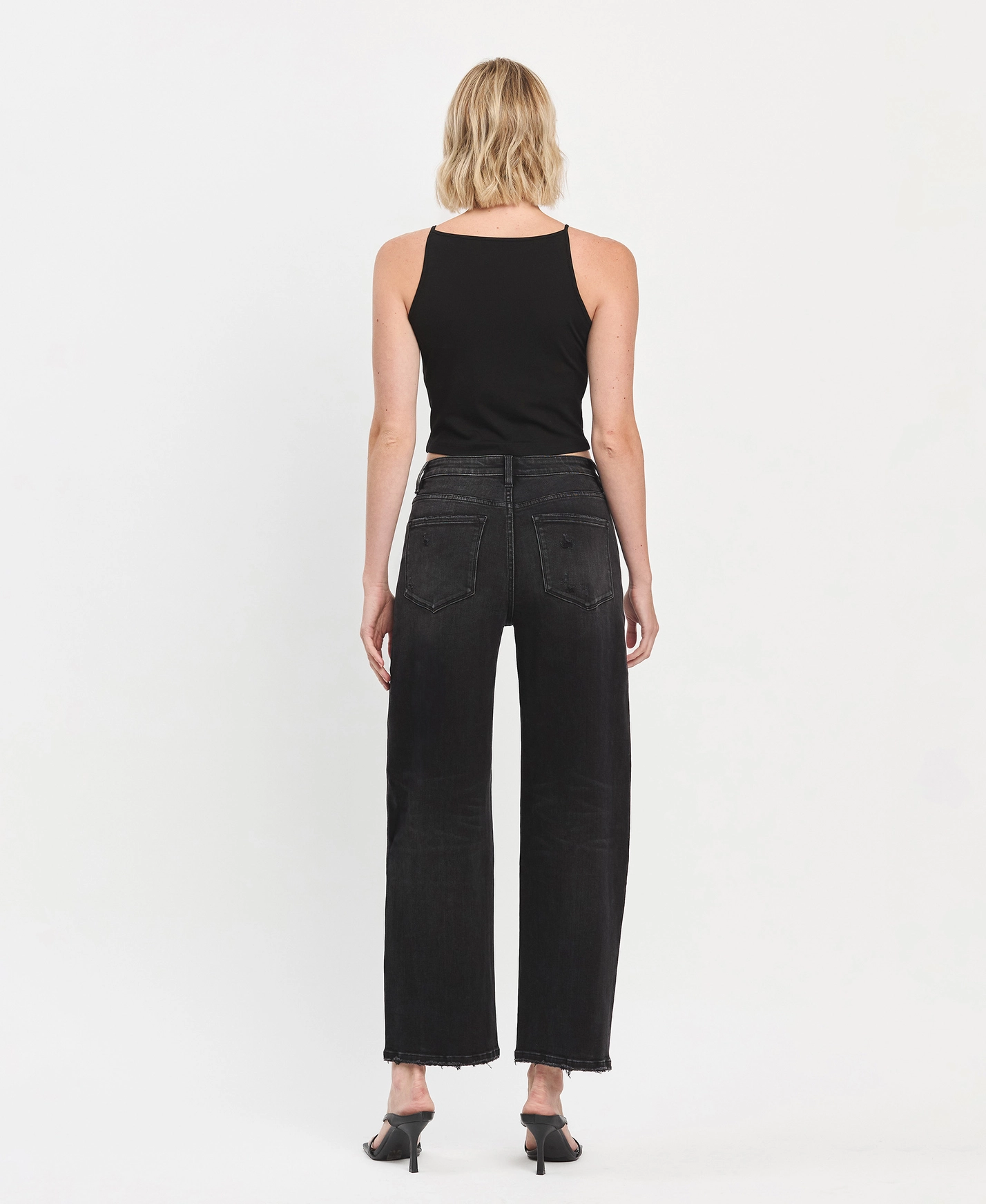 Super High Rise Panel Barrel Jeans - Instant