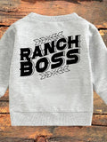 RANCH BOSS CREW NECK SWEATSHIRT - GREY