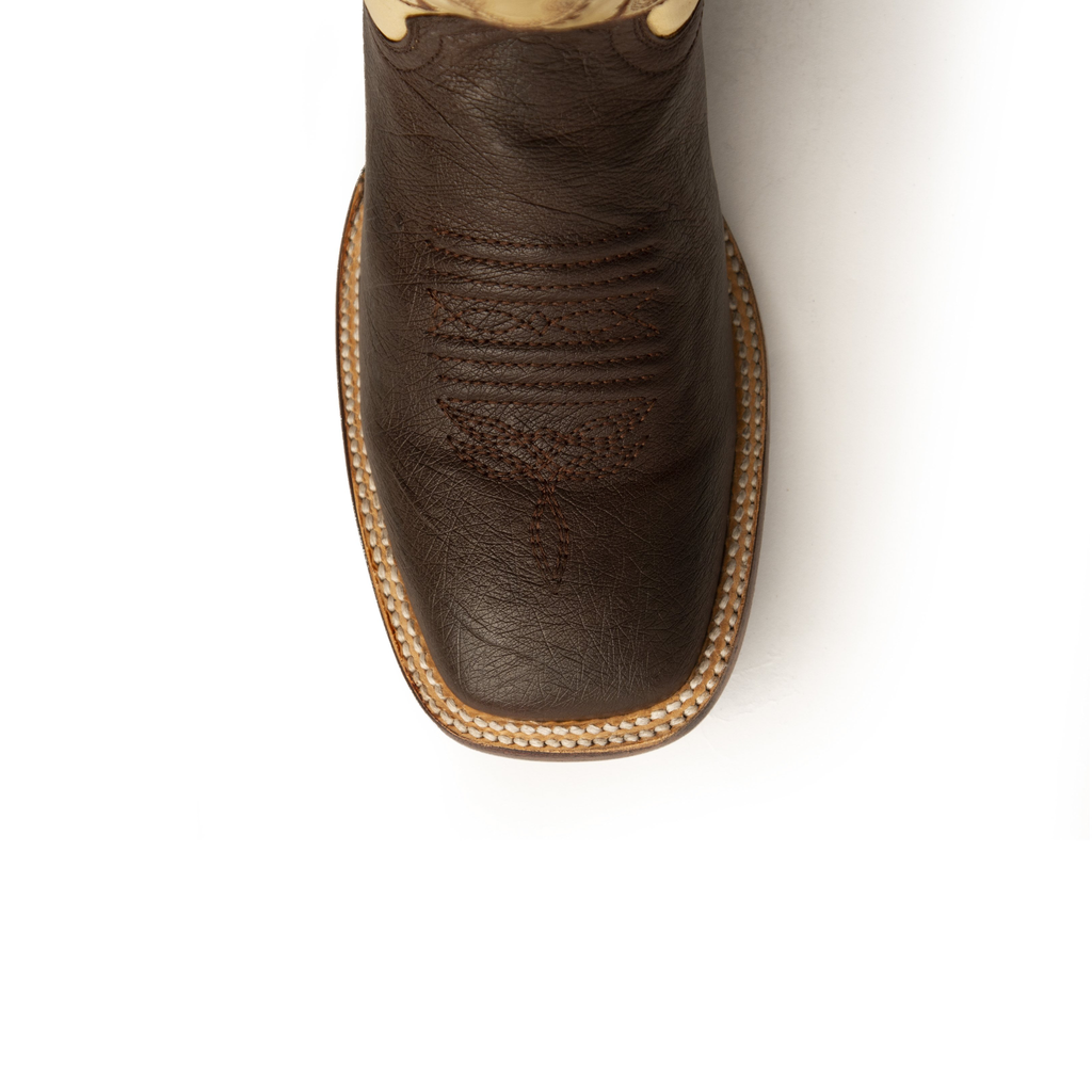 Men's Morgan Ostrich Chocolate S-Toe