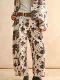 Multi Printed Barrel Pants