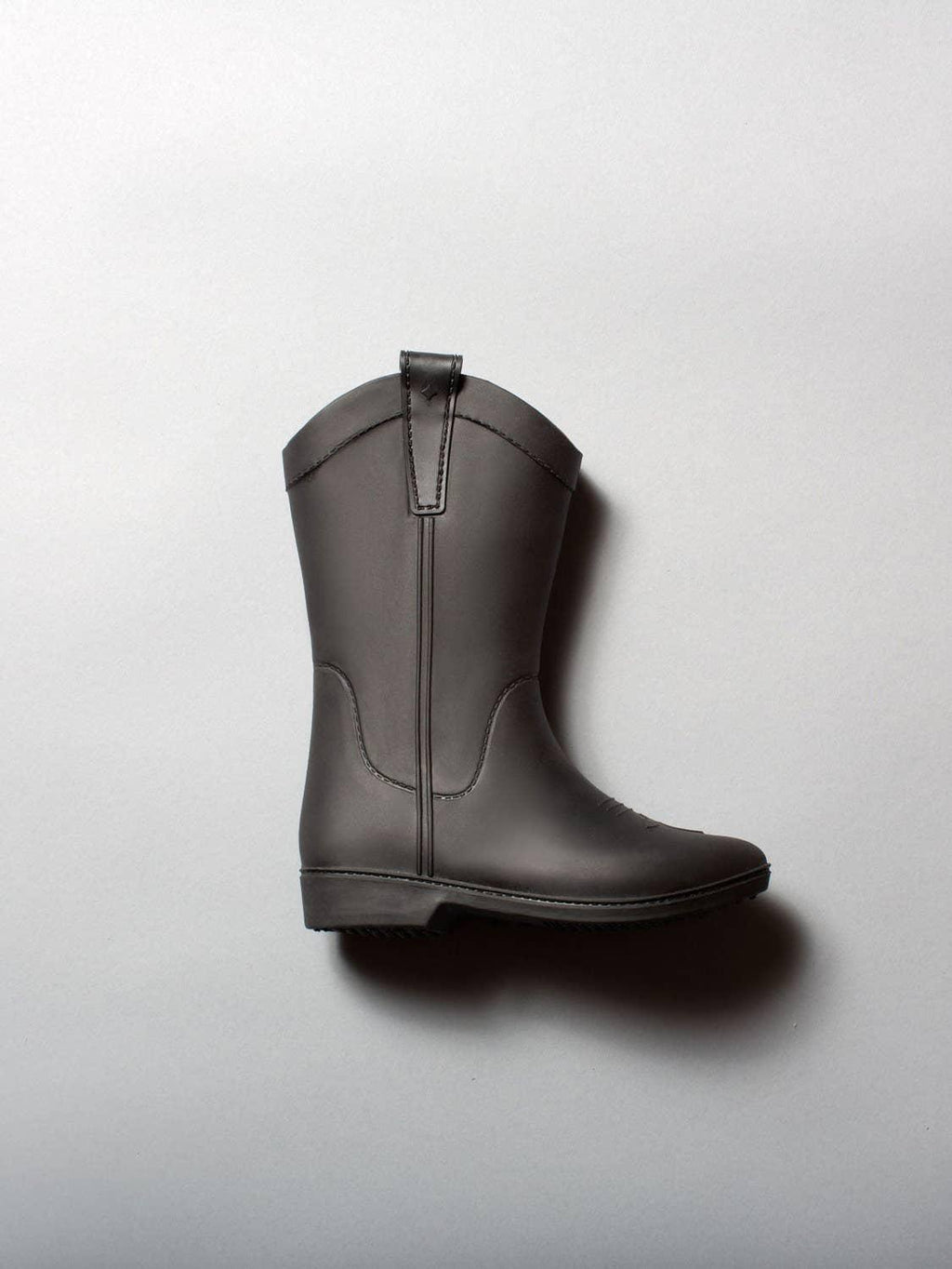 Midnight Black Kid's All Weather Rubber Cowboy Boots