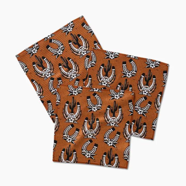Western Horseshoes Dishcloth Set