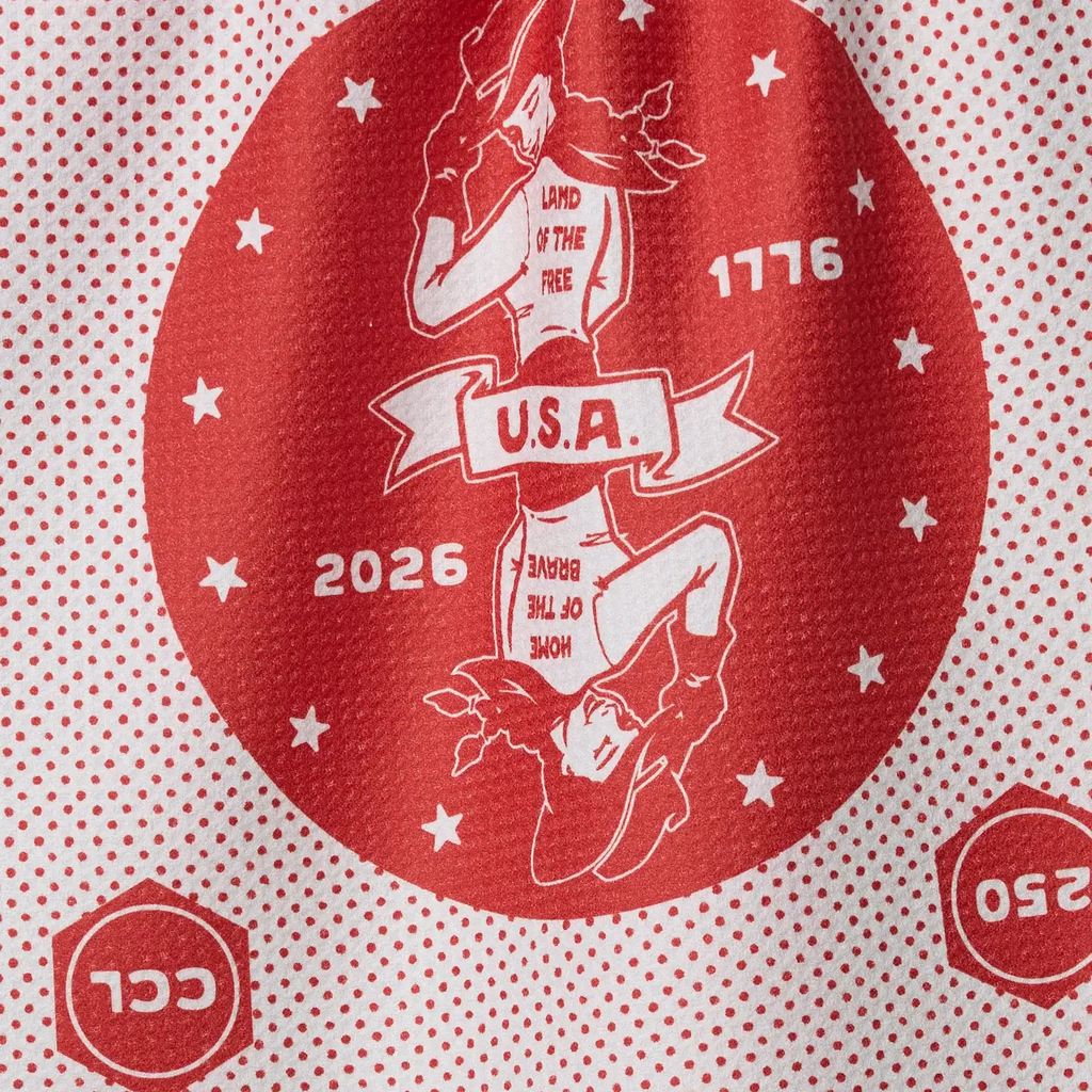USA Cowgirl Tea Towel - WHITE