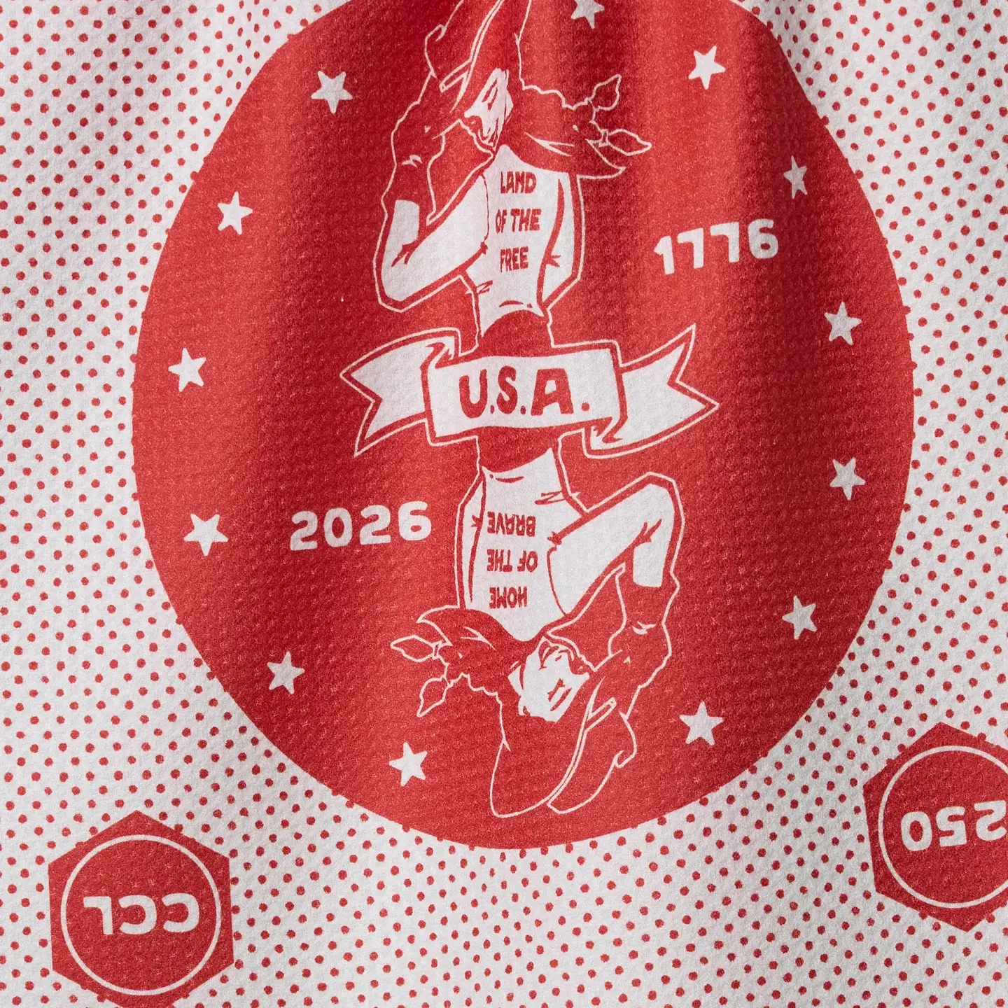 USA Cowgirl Tea Towel - WHITE