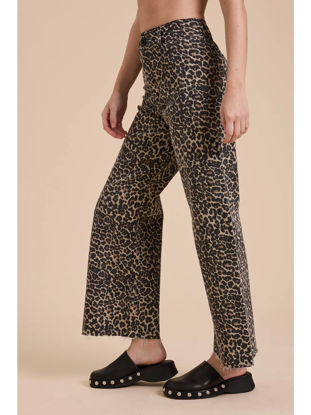 High Rise Leopard Print Pants