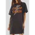 LONG LIVE COWBOYS GRAPHIC DRESS - MINERAL BLACK