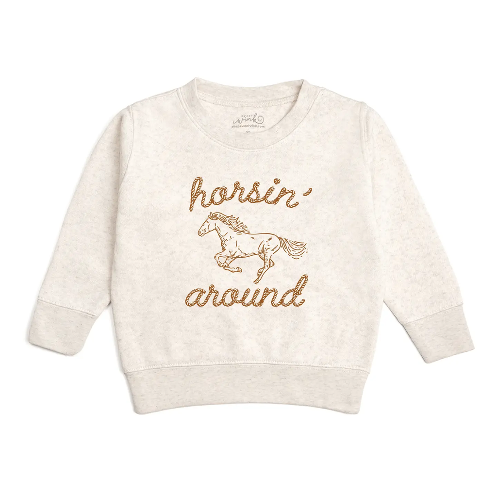 Horsin' Around Western Sweatshirt - Boys Clothing
