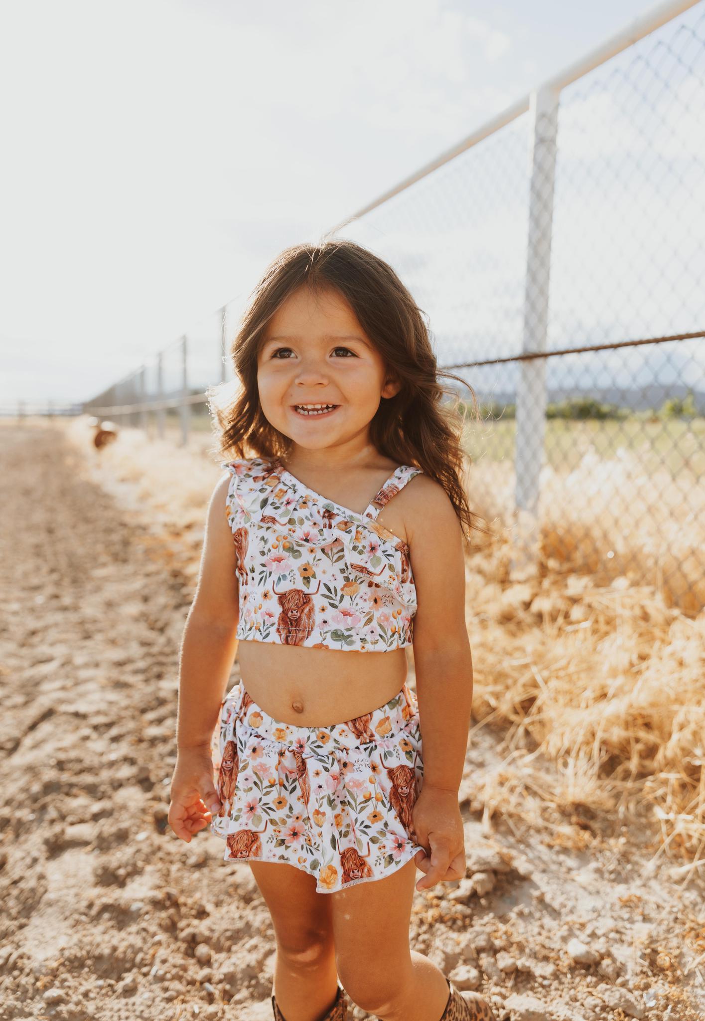 COW PRINT SWIMSUIT BABY/GIRLS SWIMSUIT