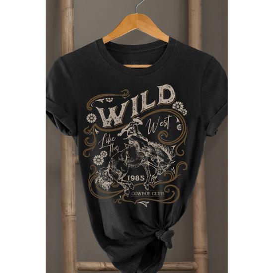WILD WEST T SHIRT (BLACK)