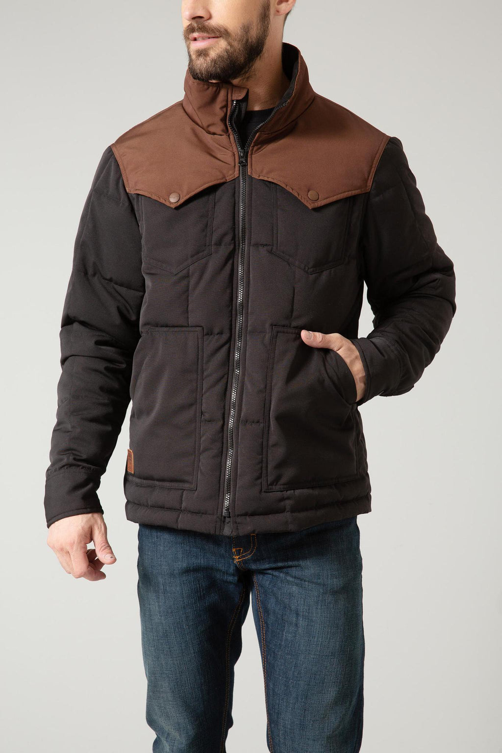 Kimes Men's Colt Jacket - Black/Brown