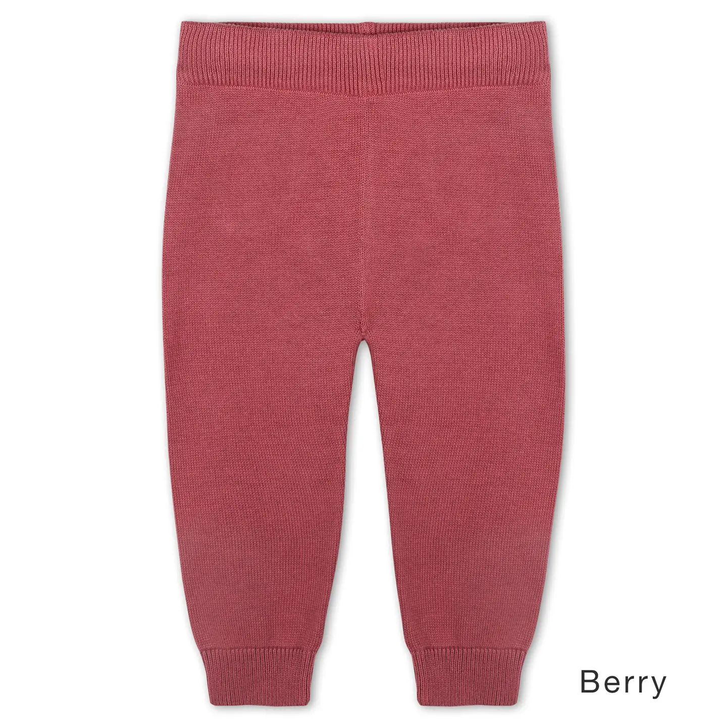 Pocket Sweater Knit Baby Legging Pants (Organic Cotton) - Berry