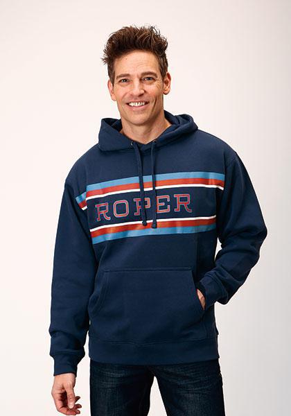 MENS OUTERWEAR   MENS ROPER L/S SWEATSHIRT W/HOOD - 03-097-0300-6616