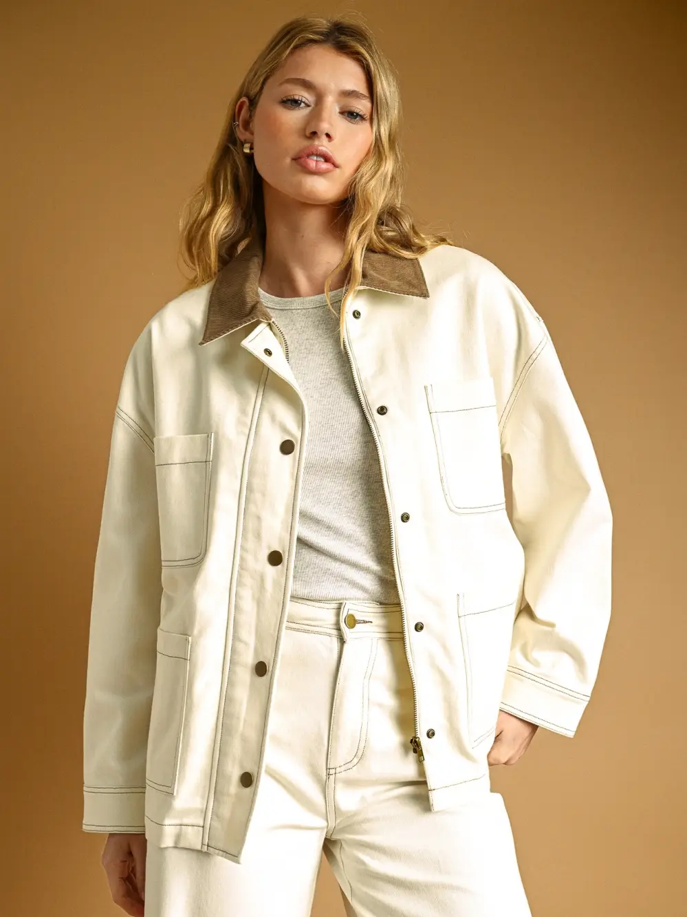 Corduroy Collar Barn Jacket
