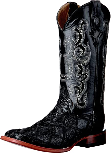 Men's Patchwork Gtr/Ost Blk S-Toe