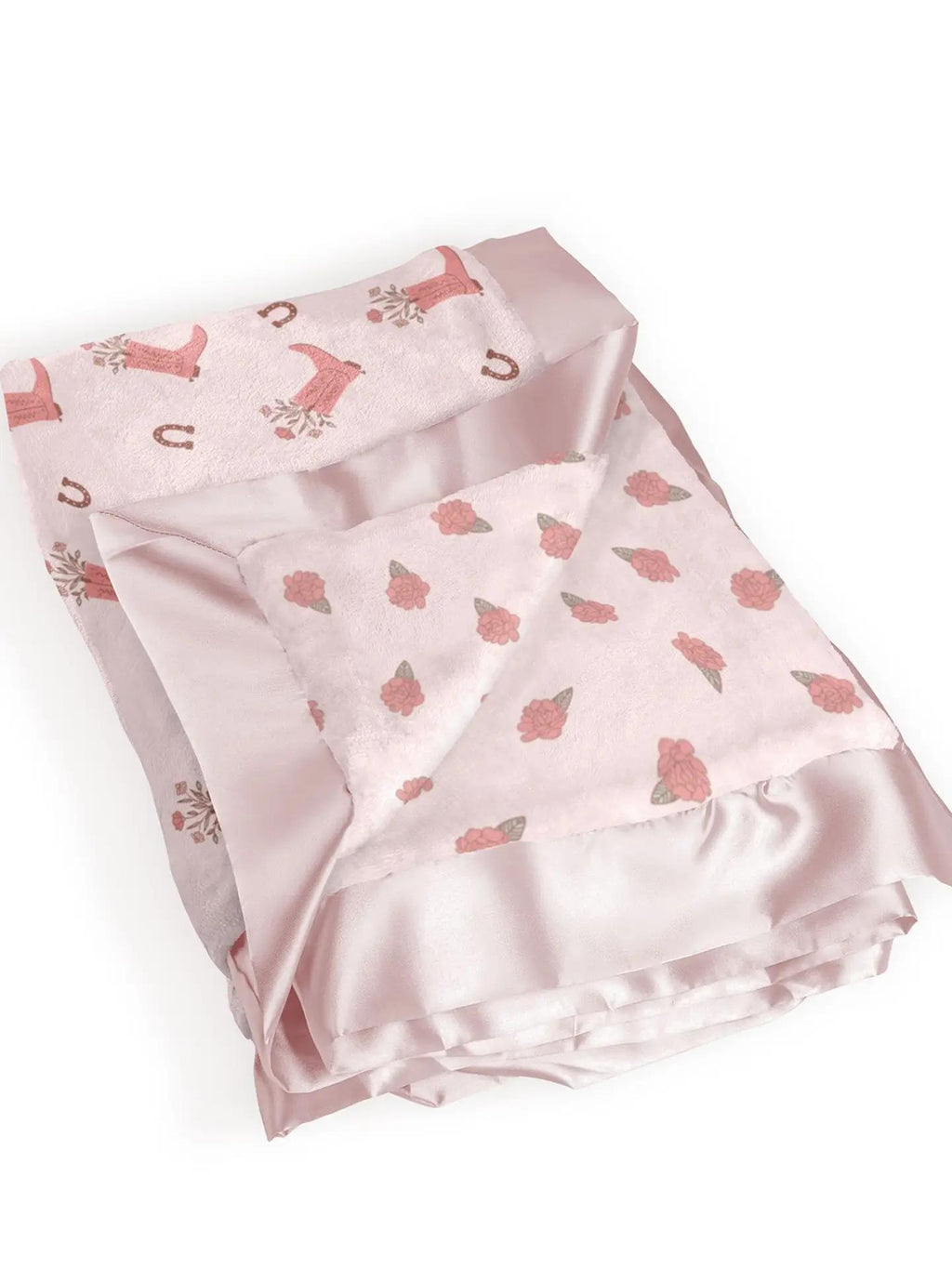 Reversible Baby Blanket Bloomin' Boot