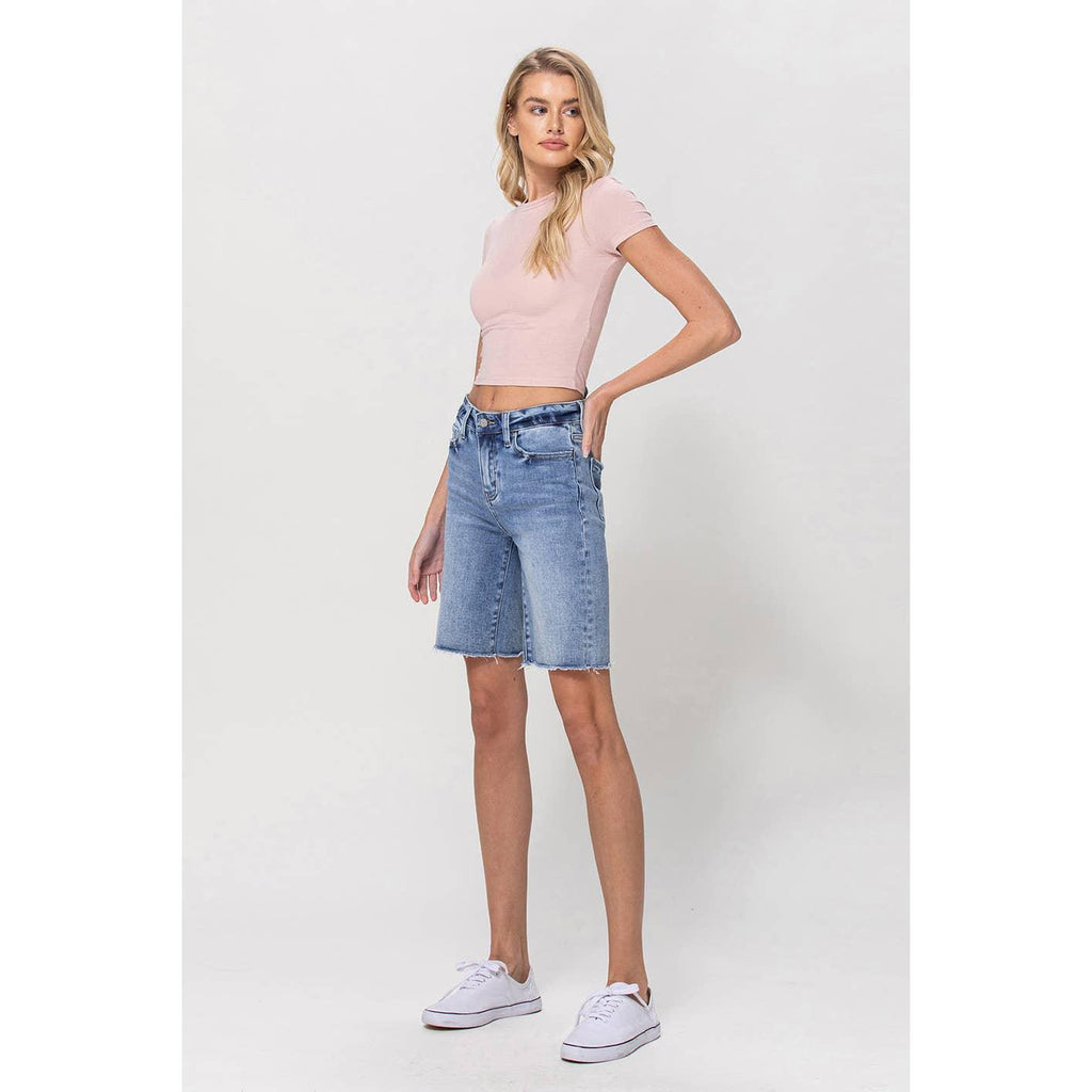HIGH RISE BERMUDA SHORTS | VALERIE