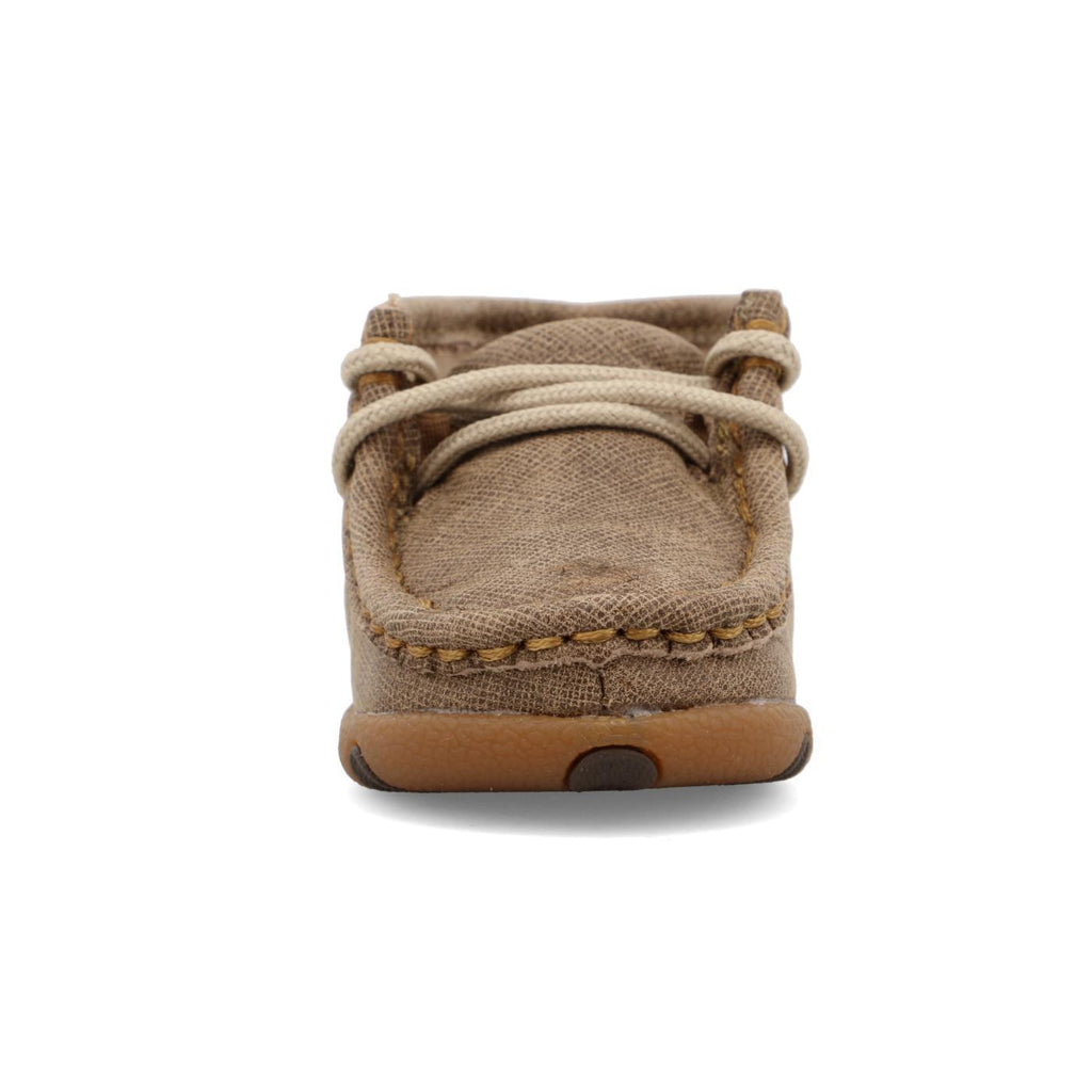 INFANT DRIVING MOCCASINS - DUSTY TAN/BOMBER ICA0005