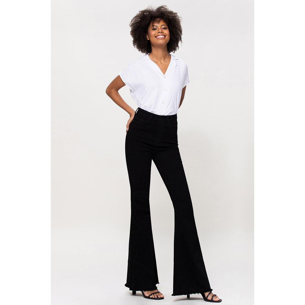 SUPER HIGH RISE SUPER FLARE - JET BLACK