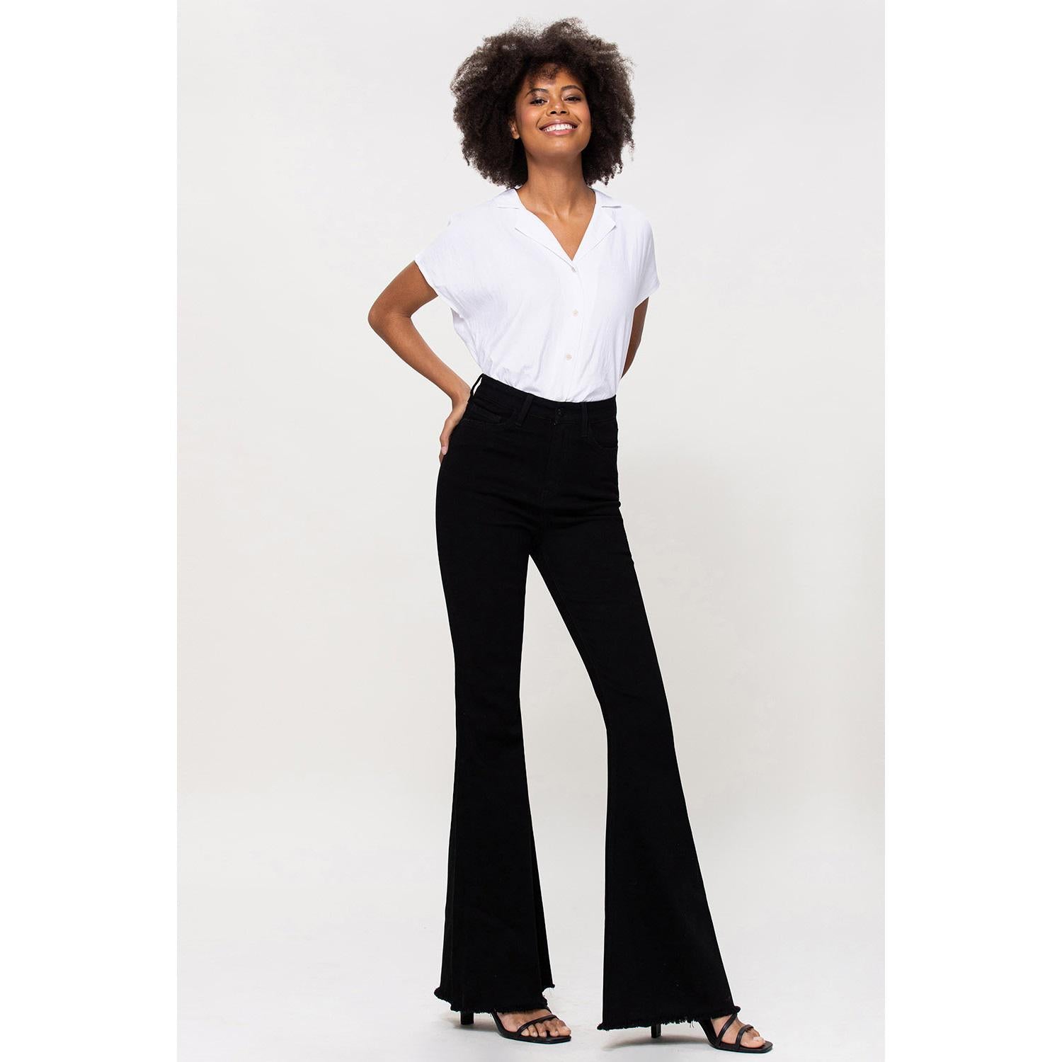 SUPER HIGH RISE SUPER FLARE - JET BLACK