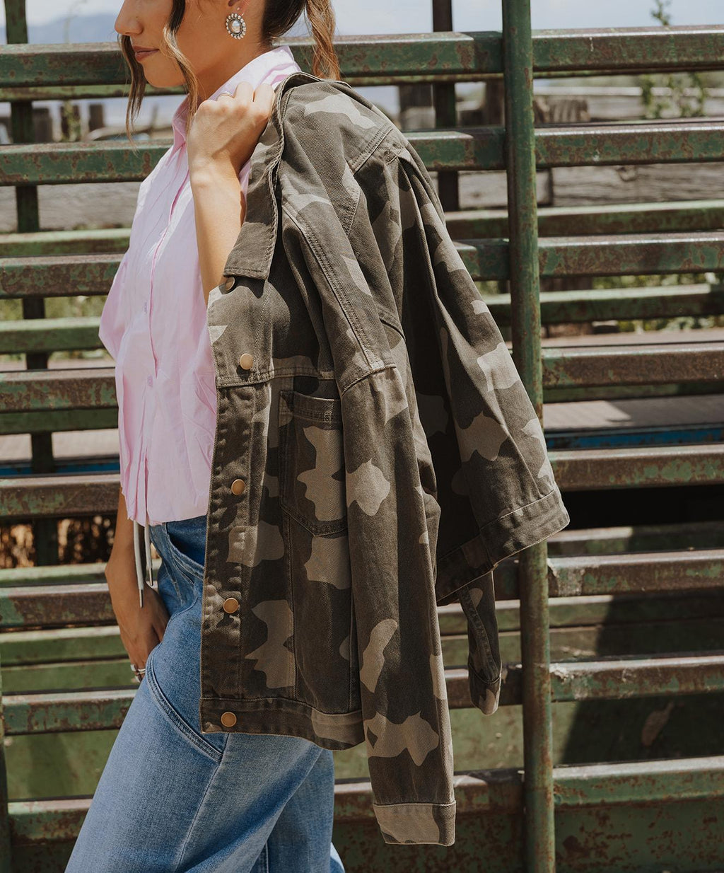 Camo Printed Regular Jacket
