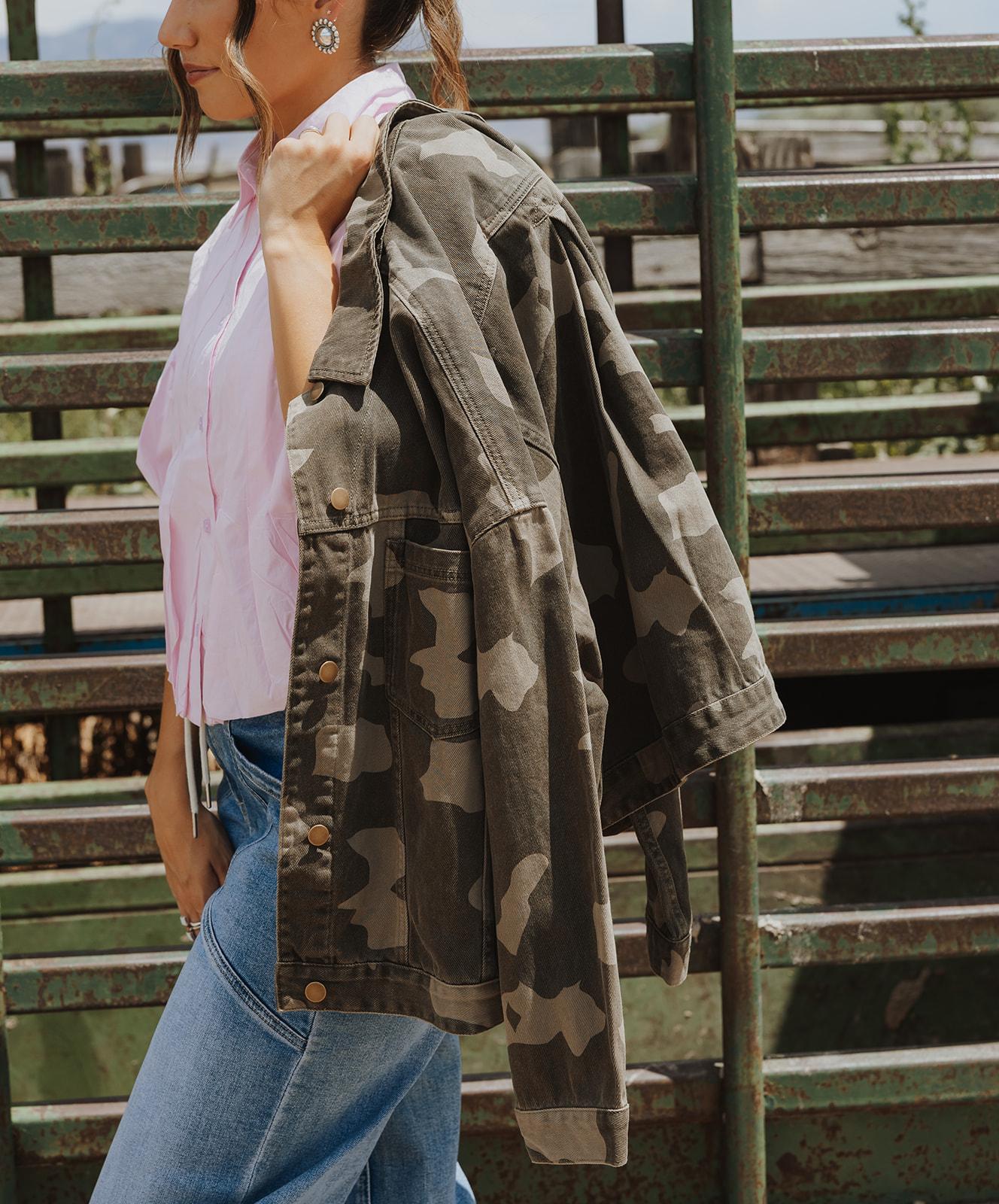 Camo Printed Regular Jacket