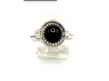 Navajo Handmade Black Onyx Ring - Esther White