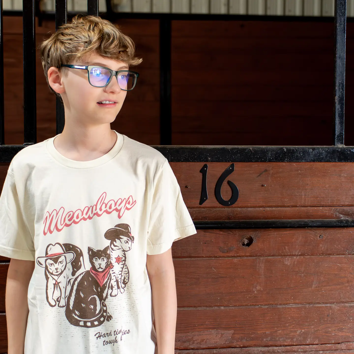 Meowboys Western Kids Tee