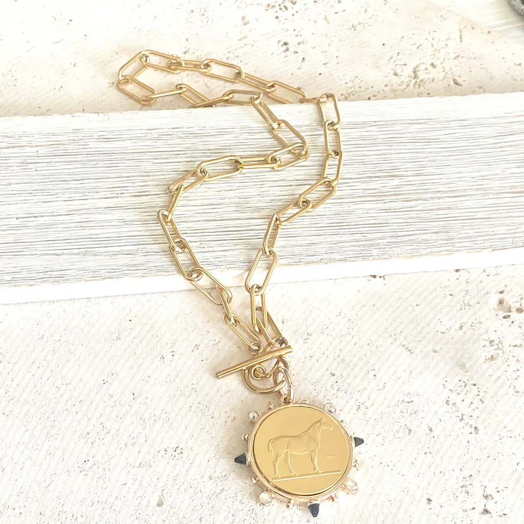 Horse Coin Jewelry Stainless Steel Jewelry Derby Equestrian