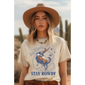Say Howdy Mineral Graphic Top - Mineral Oatmeal