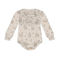 ORGANIC SMOCKED CHEST BODYSUIT - MINI BUCKAROO