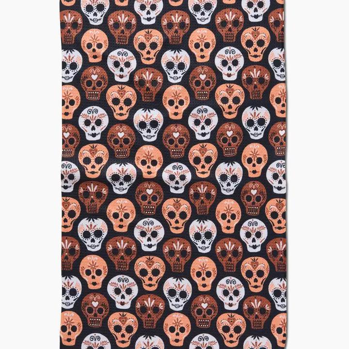 Day of the Dead Skulls Tea Towel