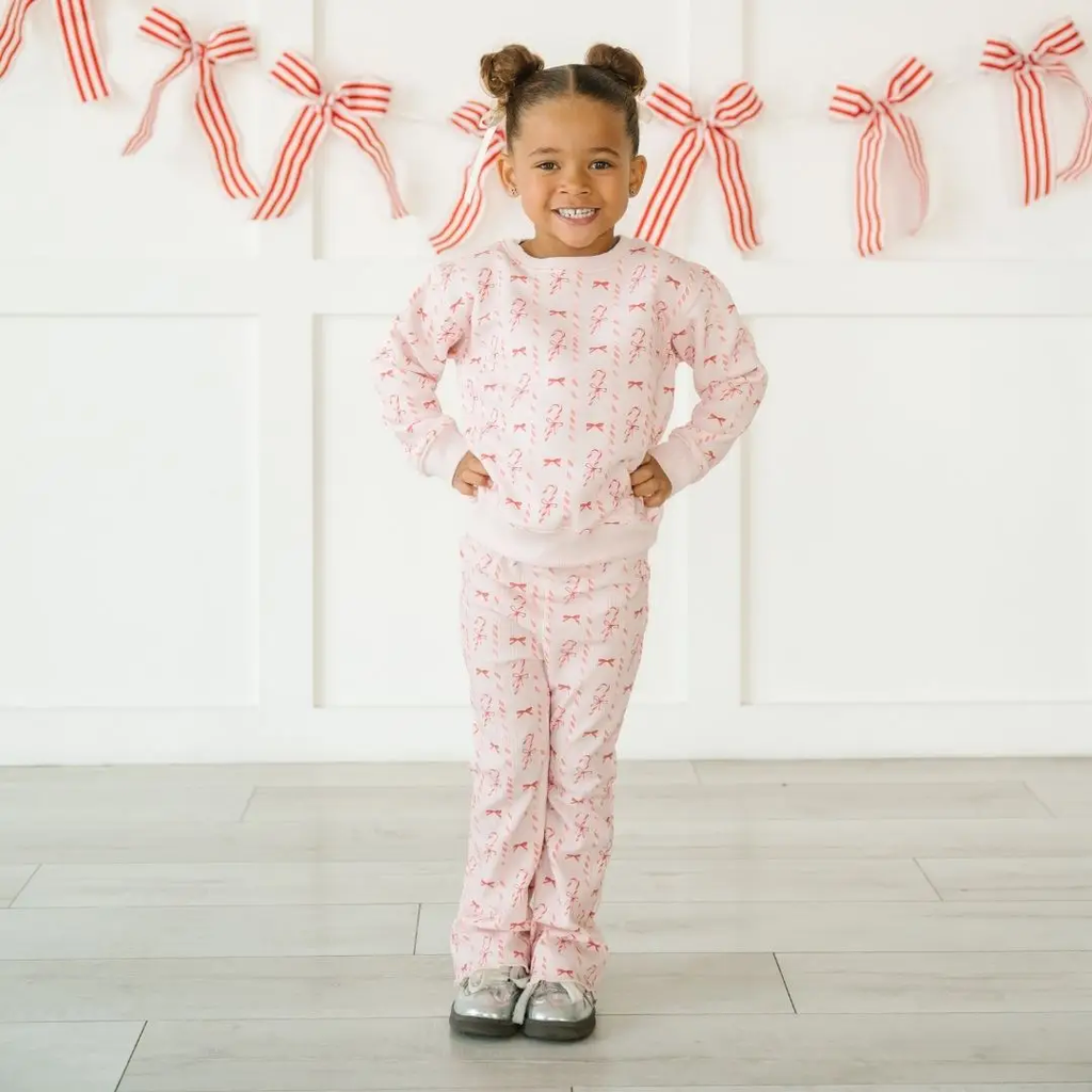 Candy Cane Lane Christmas Sweatshirt - Kids Clothing