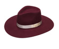 LADIES PINCH FRONT BURGUNDY HAT