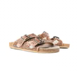 FALLING FEATHER SANDALS IN DARK BROWN