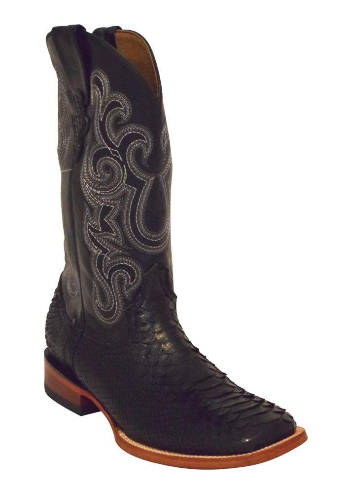 Men's Python Black S-Toe