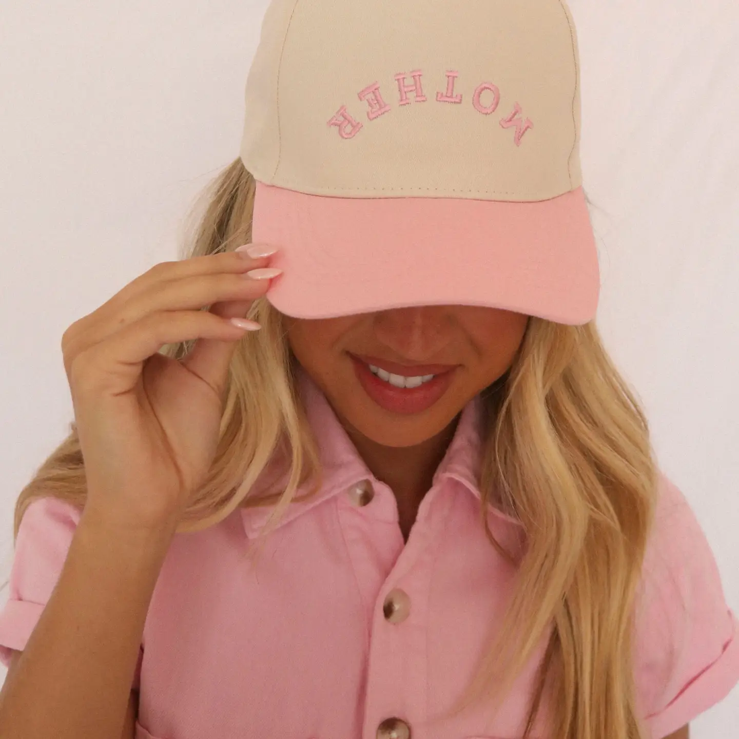 Mother Two Tone Trucker - Pink